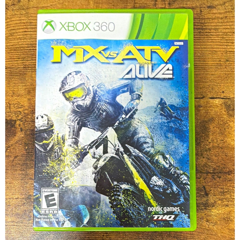 THQ MX vs ATV Alive w/Manual Case Xbox 360 NTSC 2011 MX vs. ATV Racing